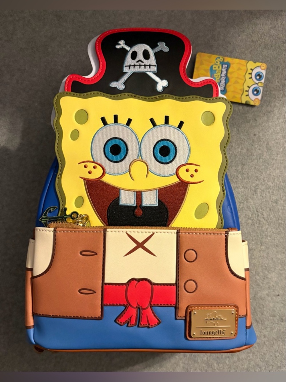 Loungefly SpongeBob SquarePants Pirate Figural Mini Backpack